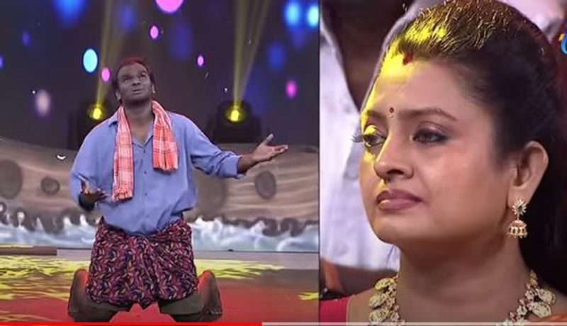 ఘోళ్లున్న విలపించాడు. భార్యని ఇచ్చి పట్నానికి ఆసుపత్రికి పంపించాడు. అతనికి బాగైతే తీసుకురా? లేదంటే తీసుకురాకు, బాబు లేడనే విషయానే నేను తట్టుకోలేనని విలపించాడు. ఈ విషయాన్ని స్కిట్ ద్వారా చూపించి అందరి చేత కన్నీళ్లు పెట్టించాడు ఇమ్మాన్యుయెల్.
