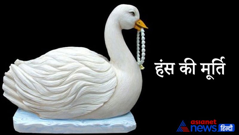 हंस
घर के अतिथिगृह में हंस के जोड़ों की मूर्ति रखनी चाहिए। इससे आप आर्थिक लाभ प्राप्त कर सकते हैं। विवाहित दंपति जीवन में यदि परेशानियां आ रही हो तो अपने शयनकक्ष में बत्तख के जोड़े की मूर्ति रख सकते हैं। इससे वैवाहिक जीवन में प्रेम बढ़ता है।