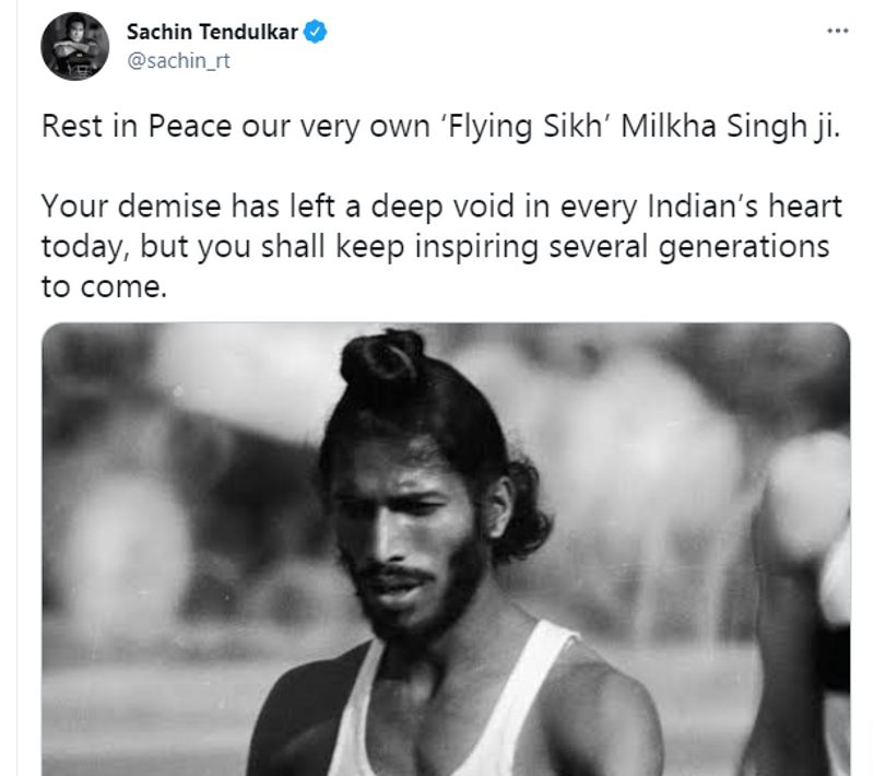ഭാര്യയും ഇന്ത്യന് വോളിബോള് ടീമിന്റെ മുന് ക്യാപ്റ്റനുമായ നിര്മല് കൗറിന്റെ മരണത്തിന് അഞ്ച് ദിവസത്തിന് ശേഷമാണ് മില്ഖാ സിംഗിന്റെ വേര്പാട്. 