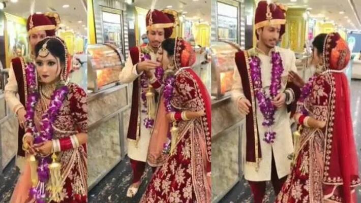 Groom Feeds Bride Pani Puri viral video Groom Feeds Bride Pani Puri viral video