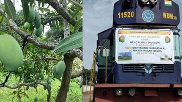 Karnataka First Kisan Rail carrying 250 Tonnes Mangoes from Kolar to Delhi ckm Karnataka First Kisan Rail carrying 250 Tonnes Mangoes from Kolar to Delhi ckm