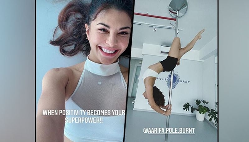 Bollywood sunshine Jacqueline Fernandez is back to do her favourite activity. She returned to pole dancing after a long time, also shared a video earlier this week. The actress has now posted a photo demonstrating her pole dancing skills.