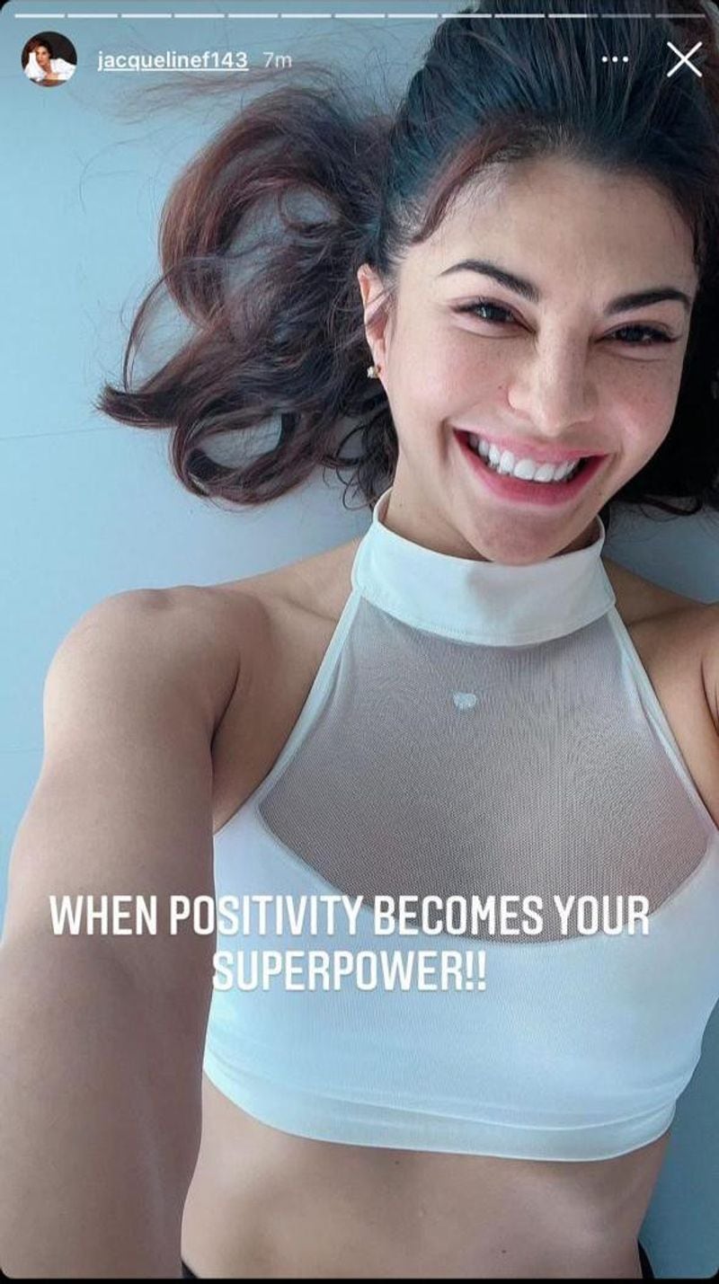 Jacqueline looked fresh and high spirits after having worked on her pole dancing skills. She took to her social media handle with 2 more posts which read, "When positivity becomes your superpower!!" and "productive day at pole today."