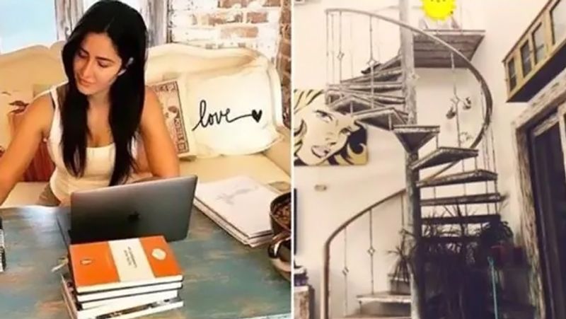 कैटरीना फिलहाल मुंबई के अंधेरी वेस्ट के मौर्या हाउस में अपनी बहन इसाबेल के साथ रहती हैं। उनके घर के अंदर खूबसूरत सीढ़ियां बनी हैं। कैटरीना ने पिछले साल लॉकडाउन के दौरान अपने घर की कुछ फोटोज इंस्टा स्टोरी पर शेयर की थी। घर की दीवारों की सजावट और फर्नीचर पॉप आर्ट से प्रेरित है।