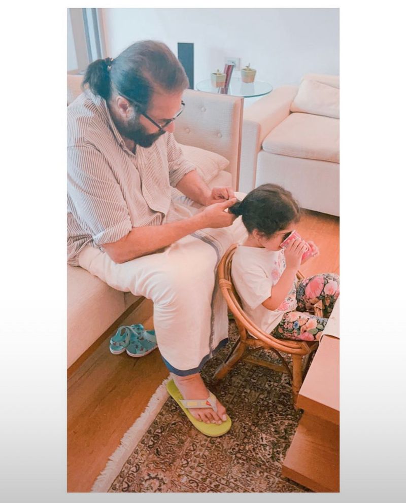 తండ్రి, మలయాళ మెగా స్టార్ మమ్ముట్టి, తన తనయల ఫోటోలను పంచుకుని విషెస్ చెప్పిన హీరో దుల్కర్ సల్మాన్.