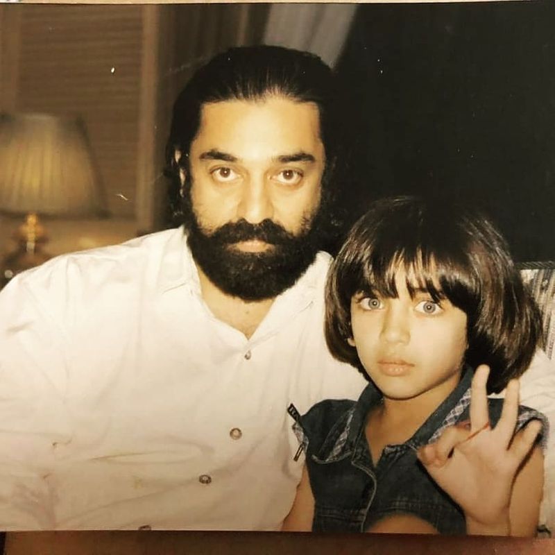 కమల్తో ఉన్న చిత్రాన్ని పంచుకుని శుభాకాంక్షలు చెప్పిన అక్షర హాసన్.