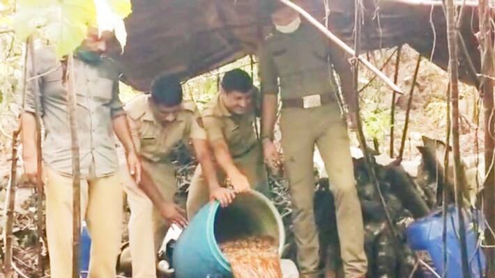 country liquor center was found and destroyed in kozhikode country liquor center was found and destroyed in kozhikode