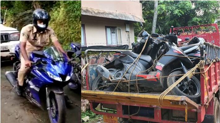 lockdown violation police seized 18 bikes in kozhikode lockdown violation police seized 18 bikes in kozhikode