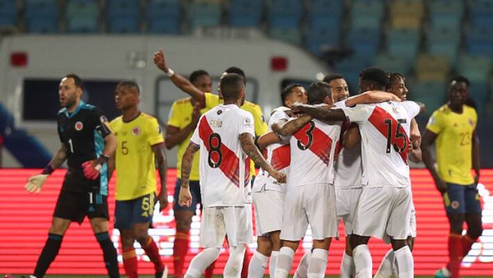 Copa America 2021 Colombia lose to Peru on own goal Copa America 2021 Colombia lose to Peru on own goal