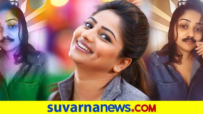 Actress Rachita Ram wishes happy father day with mustache video vcs Actress Rachita Ram wishes happy father day with mustache video vcs