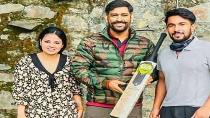 CSK skipper MS Dhonis new look goes viral fans cant keep calm ksp CSK skipper MS Dhonis new look goes viral fans cant keep calm ksp