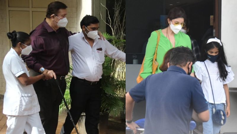 ट्विंकल खन्ना बेटी नितारा के साथ एयरपोर्ट पर नजर आई। इस दौरान दोनों ने सेफ्टी को ध्यान में रखते हुए मास्क लगा रखा था।