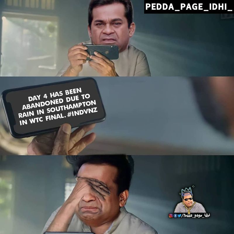 ఐసీసీ వరల్డ్ టెస్టు ఛాంపియన్షిప్ ఫైనల్ మ్యాచ్కి వర్షం అంతరాయం కలిగిస్తుండడంతో సోషల్ మీడియాలో వైరల్ అవుతున్న మీమీలు..
