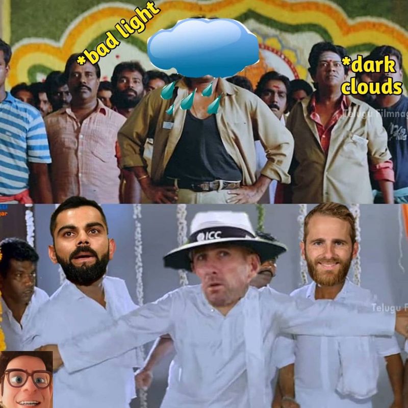 ఐసీసీ వరల్డ్ టెస్టు ఛాంపియన్షిప్ ఫైనల్ మ్యాచ్కి వర్షం అంతరాయం కలిగిస్తుండడంతో సోషల్ మీడియాలో వైరల్ అవుతున్న మీమీలు..
