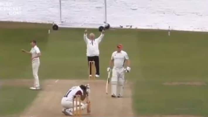 England club cricketer asif ali hit a six and broke his own car glass, video goes viral spb England club cricketer asif ali hit a six and broke his own car glass, video goes viral spb