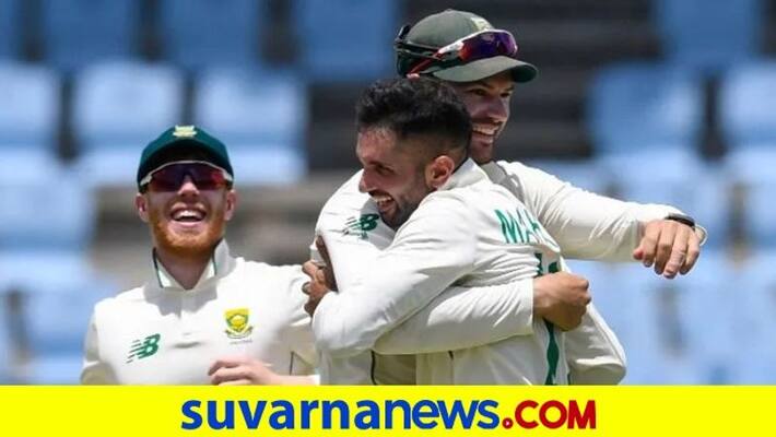 Spinner Keshav Maharaj hat trick helps South Africa to Test series win over West Indies kvn Spinner Keshav Maharaj hat trick helps South Africa to Test series win over West Indies kvn