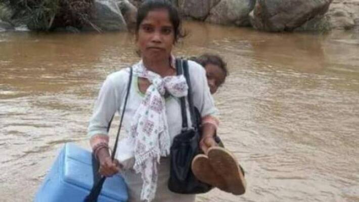 Photo Of Jharkhand Healthcare Worker went viral Photo Of Jharkhand Healthcare Worker went viral