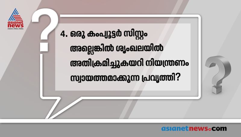 ഉത്തരം: കംപ്യൂട്ടർ ഹാക്കിങ്