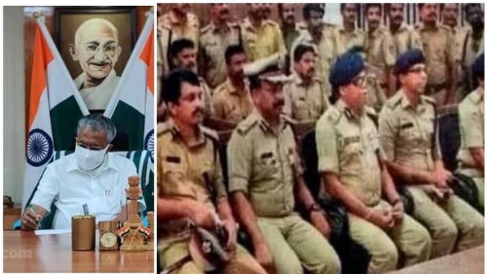 chief minister pinarayi vijayan justified policemen without masks for police station inauguration chief minister pinarayi vijayan justified policemen without masks for police station inauguration