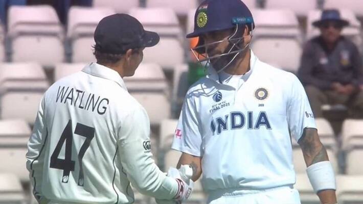 cricket fans praises virat kohli gesture towards bj watling before last day play of icc wtc final cricket fans praises virat kohli gesture towards bj watling before last day play of icc wtc final