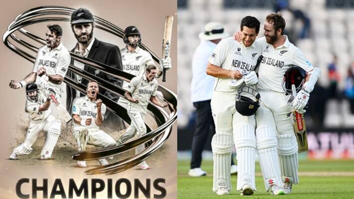 New Zealand won ICC Test Championship by beating India Eight Wickets New Zealand won ICC Test Championship by beating India Eight Wickets