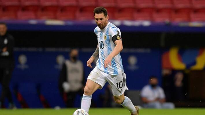 Lionel Messi celebrating 34th birthday during Copa America 2021 Lionel Messi celebrating 34th birthday during Copa America 2021