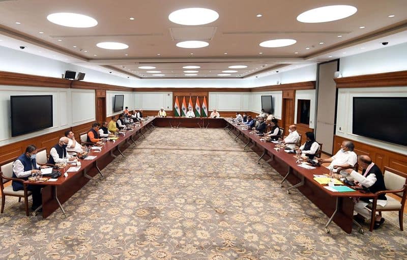 PM Narendra Modi Jammu and Kashmir all political parites meet underway official residence in New Delhi ckm