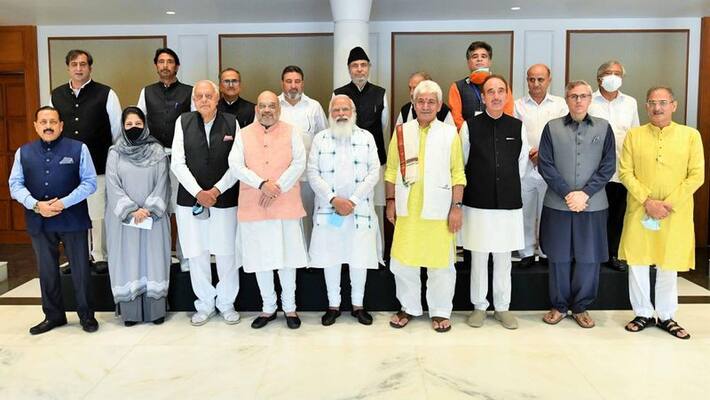 PM Modi discusses delimitation, statehood, polls at all-party meet lns PM Modi discusses delimitation, statehood, polls at all-party meet lns
