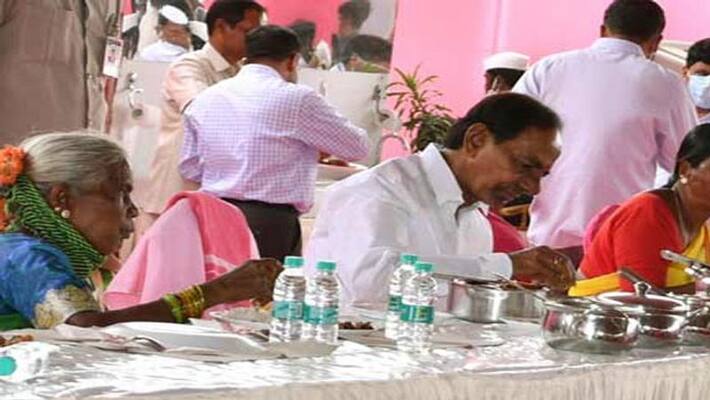 KCR visits Vasalamarri village lns KCR visits Vasalamarri village lns