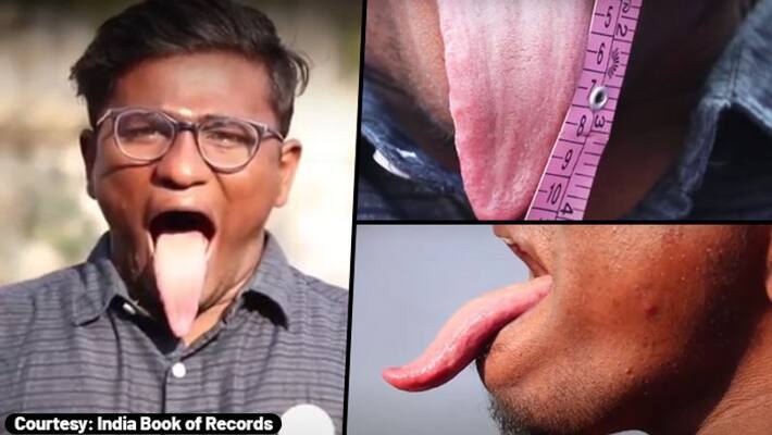 Tamil Nadu Youth Breaks Record For Having the Longest Tongue; Watch Video - gps Tamil Nadu Youth Breaks Record For Having the Longest Tongue; Watch Video - gps
