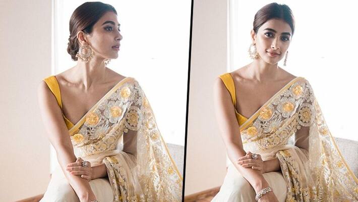Style Check: Pooja Hegde looks elegant in saree; pictures inside RCB Style Check: Pooja Hegde looks elegant in saree; pictures inside RCB