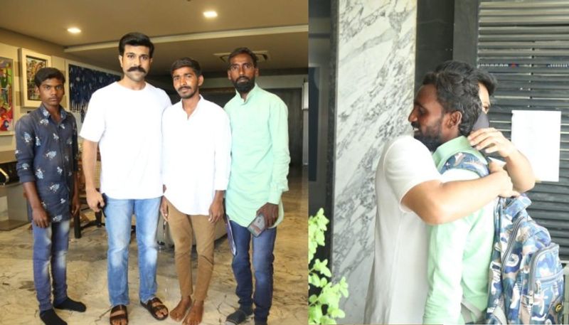 జోగులాంబ గద్వాల్కి చెందిన సంధ్యా జయరాజ్, రవి, వీరేష్ అనే ముగ్గురు `ఆర్ఆర్ఆర్` స్టార్ రామ్చరణ్కి వీరాభిమానులు. ఆయన్ని కలవాలని, తమ ఆనందాన్ని, అభిప్రాయాలను పంచుకోవాలను నిర్ణయించుకున్నారు.