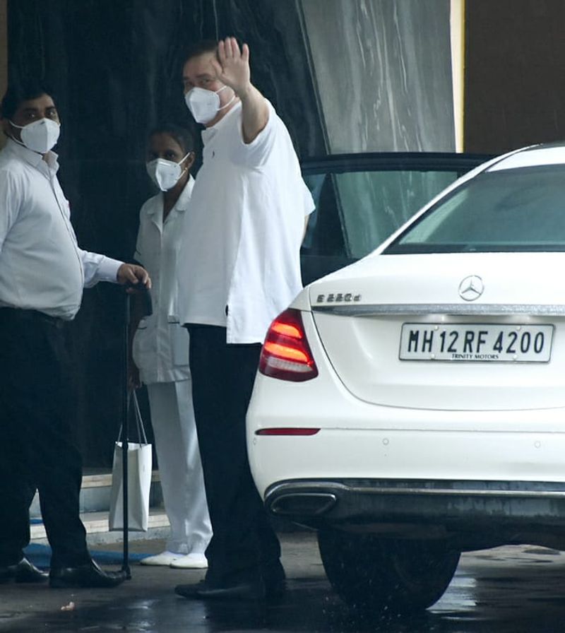 Randhir Kapoor was also spotted for his daughter's birthday.