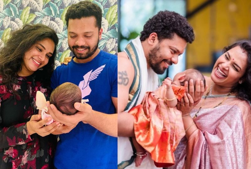 కాగా హరితేజ తన పాపకు బారసాల ఫంక్షన్ జరిపారు. ఆ వేడుకకు సంబంధించిన ఫోటోలు పంచుకున్న హరితేజ కూతురుకి ఏమి పేరు పెట్టారో తెలియజేశారు.