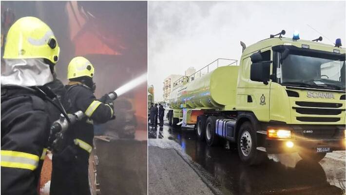 fire broke out in a workshop in Oman fire broke out in a workshop in Oman