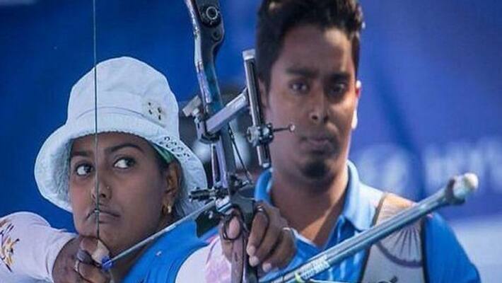 Archery World Cup Deepika Kumari and Atanu Das win gold in mixed team event pwa Archery World Cup Deepika Kumari and Atanu Das win gold in mixed team event pwa