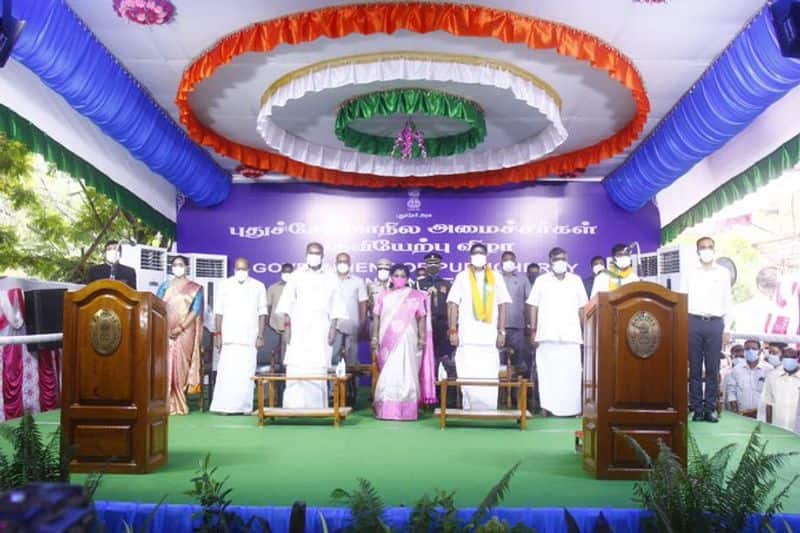 Puducherry ministers took charge function