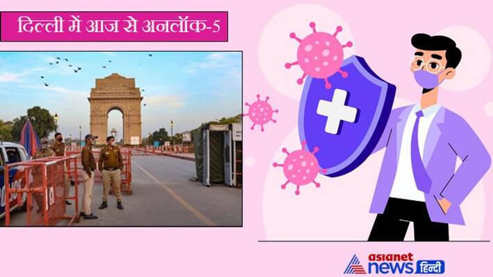Corona and Lockdown: process of unlock 5 will be implemented in Delhi from today kpa Corona and Lockdown: process of unlock 5 will be implemented in Delhi from today kpa