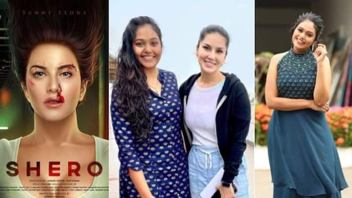 kasthooriman serial fame rebecca santhosh shared a photo with sunny leone kasthooriman serial fame rebecca santhosh shared a photo with sunny leone