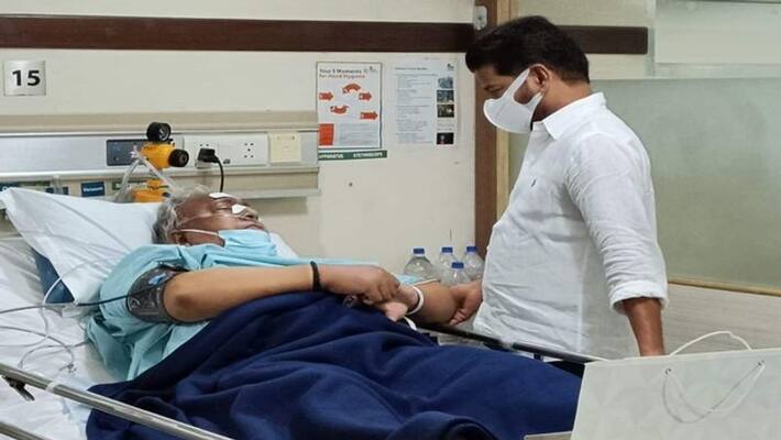 Revanth Reddy visits VH in Hyderabad appollo hospital Revanth Reddy visits VH in Hyderabad appollo hospital