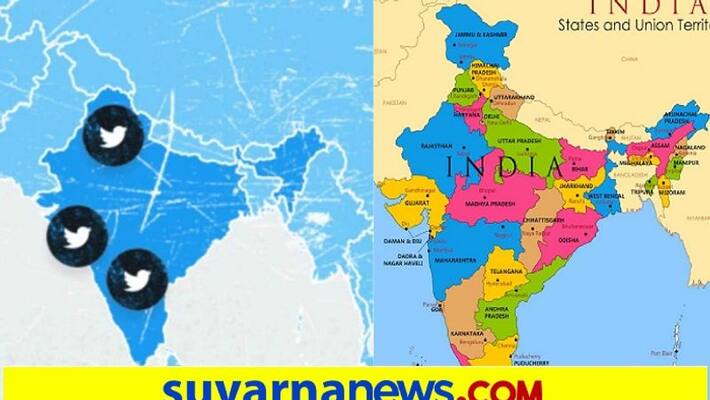 Twitter website displays distorted map of India Jammu kashmir Ladakh shown as separate country ckm Twitter website displays distorted map of India Jammu kashmir Ladakh shown as separate country ckm