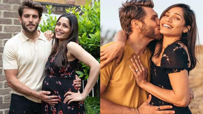 freida pinto announce expecting first child flaunts baby bump pose with fiance cory tran KPJ freida pinto announce expecting first child flaunts baby bump pose with fiance cory tran KPJ