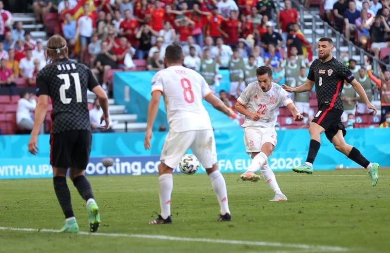 In the 20th minute, Croatia opened the scoring following an own goal from Pedri. However, Pablo Sarabia levelled it in the 38th minutes as the deadlock stayed in place at half-time.