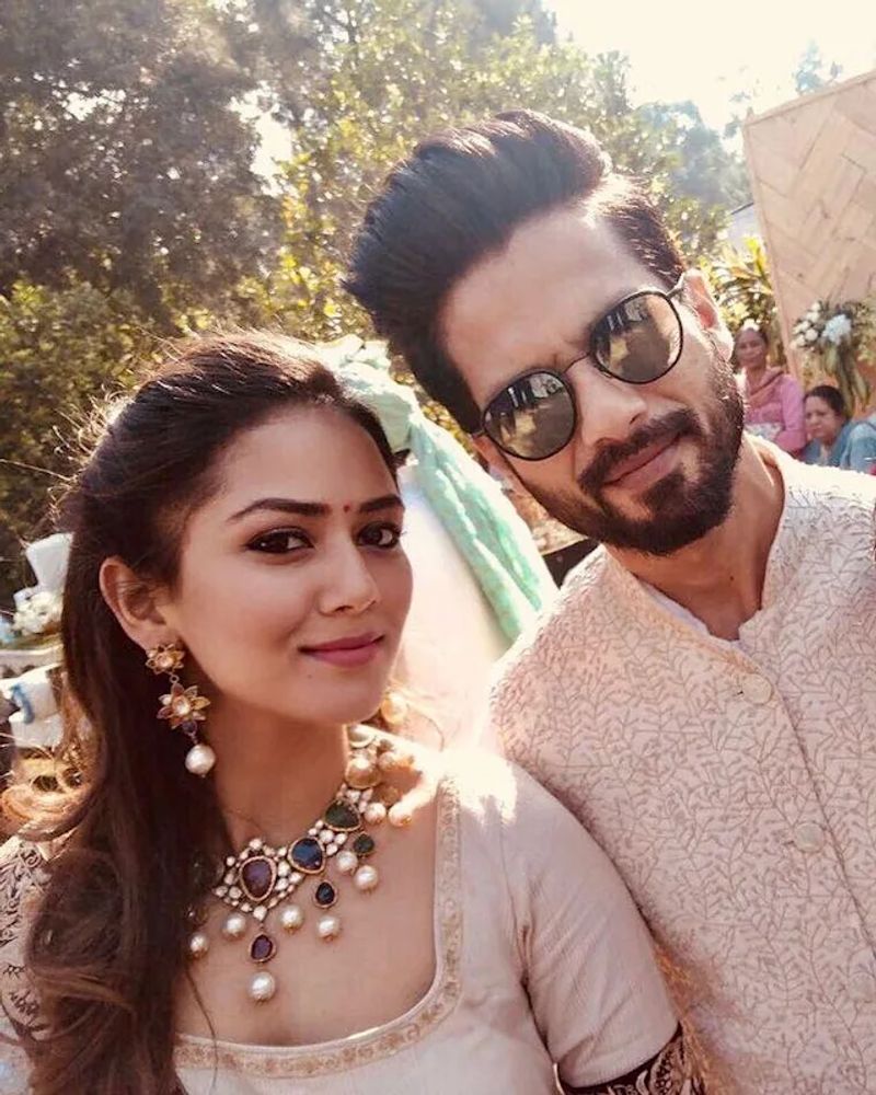 Mira's ivory lehenga came with a whopping cost of Rs 3,95,000. Her wedding lehenga took 48 days to make, and it got ready with 67 artisans. Mira has a very subtle taste in clothing. She often flaunts sober colours of traditional wears and steals the attention with her dazzling smile.