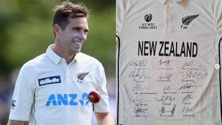 Tim Southee auctions his wtc final 2021 jersey for 8 years old children cancer treatment spb Tim Southee auctions his wtc final 2021 jersey for 8 years old children cancer treatment spb