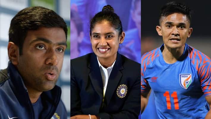 Ravichandran Ashwin, Mitali Raj and Sunil Chhetri recommends for Rajiv Gandhi Khel Ratna spb Ravichandran Ashwin, Mitali Raj and Sunil Chhetri recommends for Rajiv Gandhi Khel Ratna spb