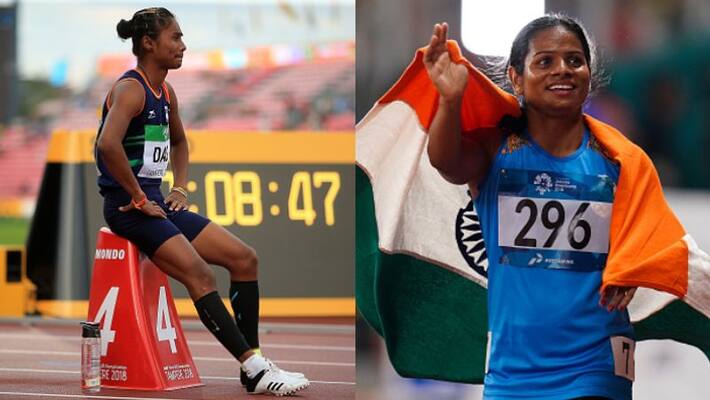 Sprinter Dutee Chand participate in Tokyo Olympics 2020, but Hima Das failed to qualify spb Sprinter Dutee Chand participate in Tokyo Olympics 2020, but Hima Das failed to qualify spb