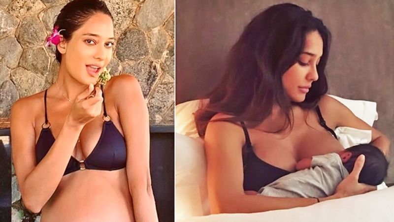 Lisa Haydon again posted breast feeding picture to give answer to troll bjc