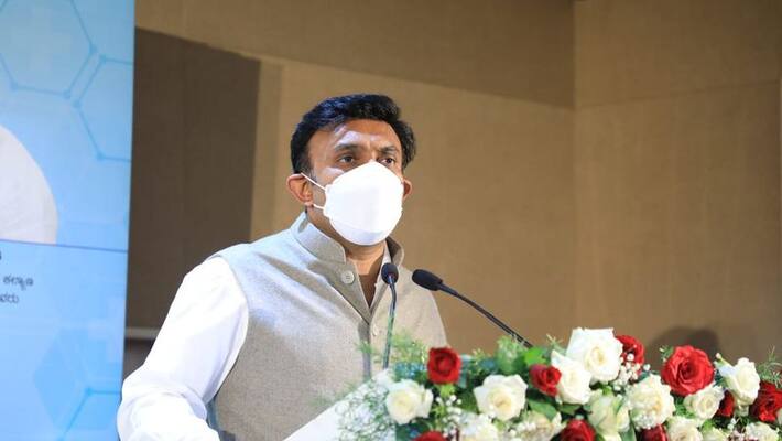 Health Minister K Sudhakar Talks Over Vaccine Shortage in Karnataka grg Health Minister K Sudhakar Talks Over Vaccine Shortage in Karnataka grg