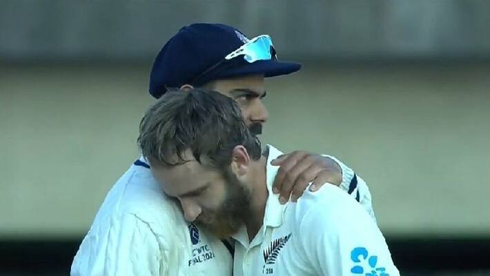 WTC Final: Why Kane Williamson rested his head on Virat Kohlis shoulder, here is his reply WTC Final: Why Kane Williamson rested his head on Virat Kohlis shoulder, here is his reply